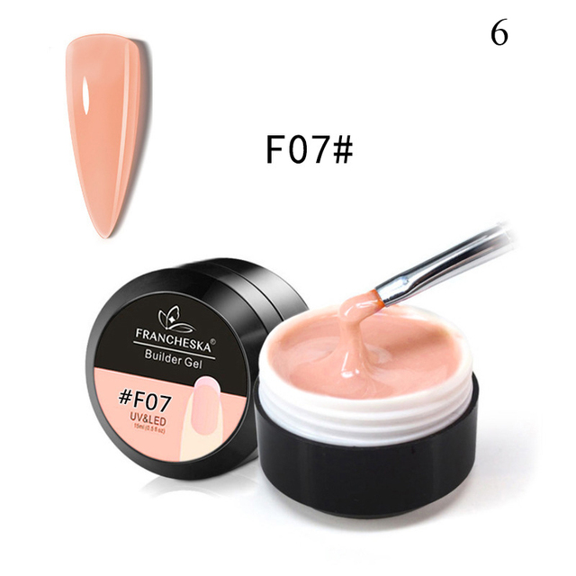 Gel Nail Quick Extension Builder Soak Off UV New Long Lasting Manicure Nail Beauty Decor Pink Clear DIY Manicure Gel Art