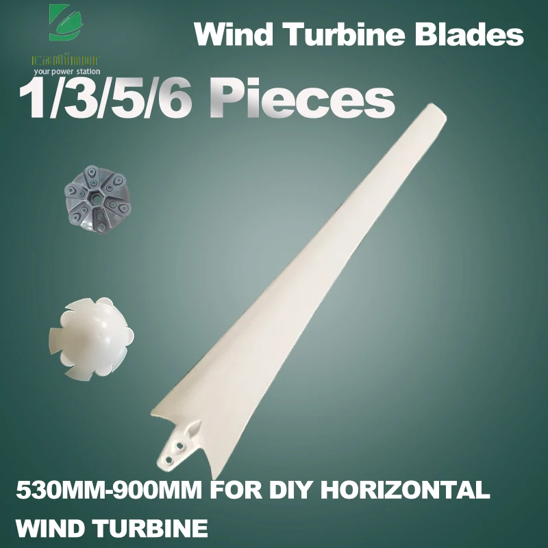 High Quality Nylon Blade 370mm 400mm Horizontal Wind Turbine Accessories Generator Windmill Home Appliance Camping DIY Blades