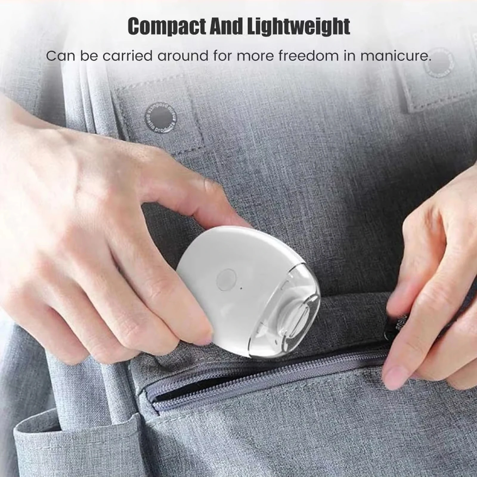 2 IN 1 Electric Nail Clipper Cutter With LED Light Automatic Nail Grinder Trimmer For Baby Adult Mini Manicure Tools Nail Care