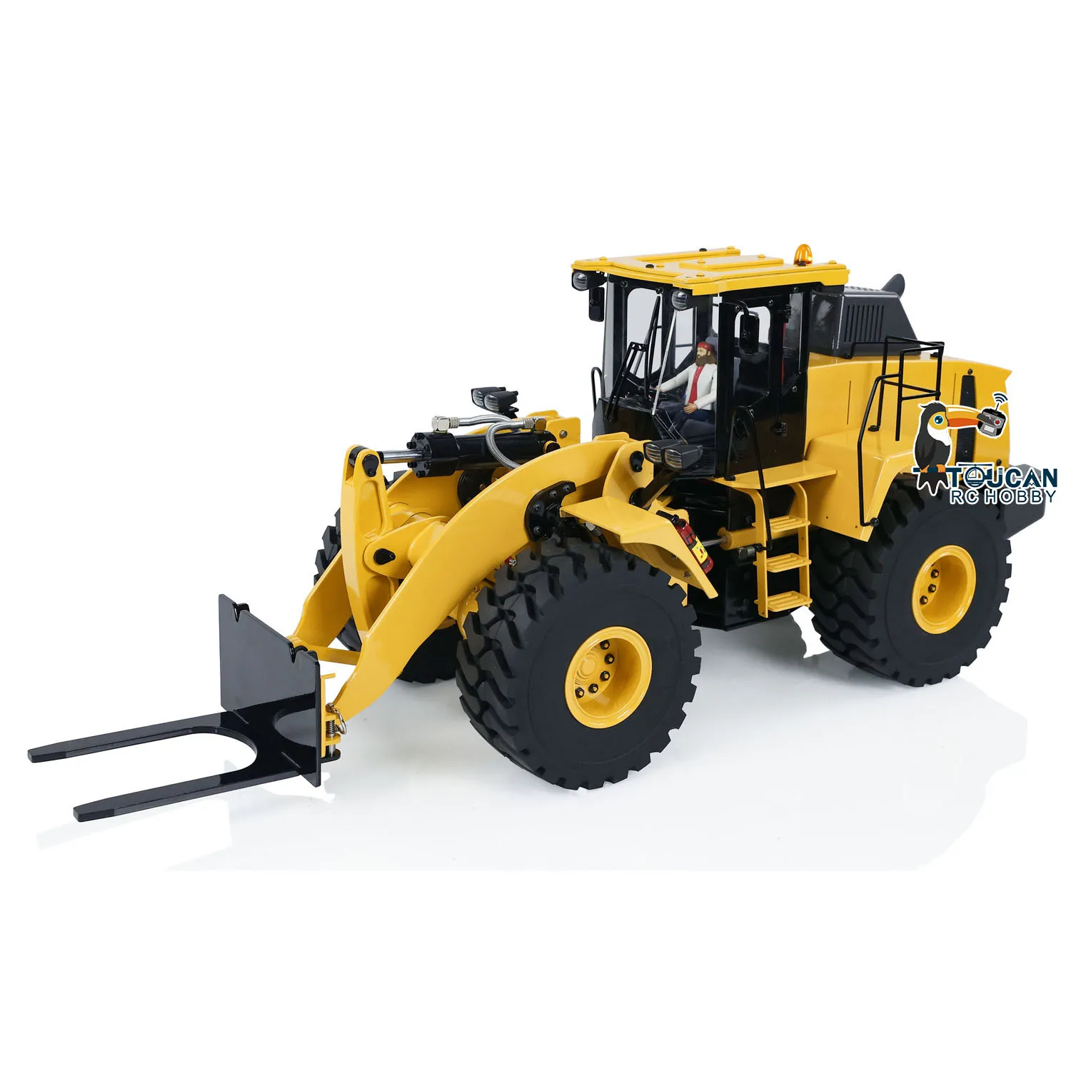 Upgraded 1/14 XDRC WA470 RC Hydraulic Loader Metal Radio Control Construction Vehicle Smoking Sounds Trucks Lights Toys THZH1781 3