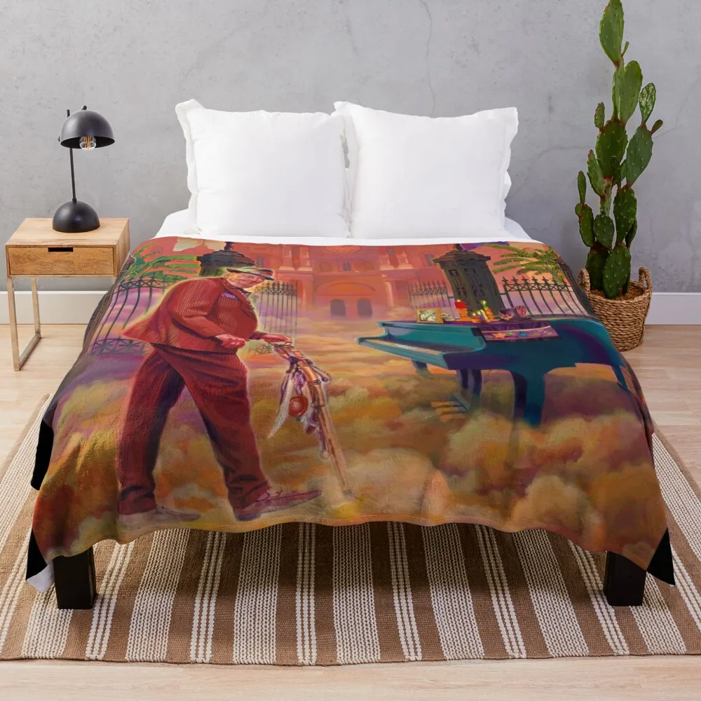 

new orleans jazz 2020 Throw Blanket Flannels Blanket Soft Big Blanket