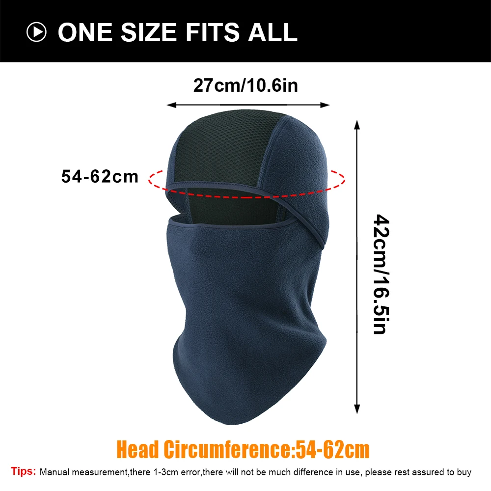5 Passamontagna Balaclava Unisex - Morbido, Traspirante Per Sci, Moto, Ciclismo E Sport Invernali - Foto 10