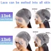 13X6 Chocolate Brown Lace Front Wigs 13X4 Bone Straight Human Hair 30 32 Inch Lace Frontal Colored Wig 100% Brazilian For Women 6