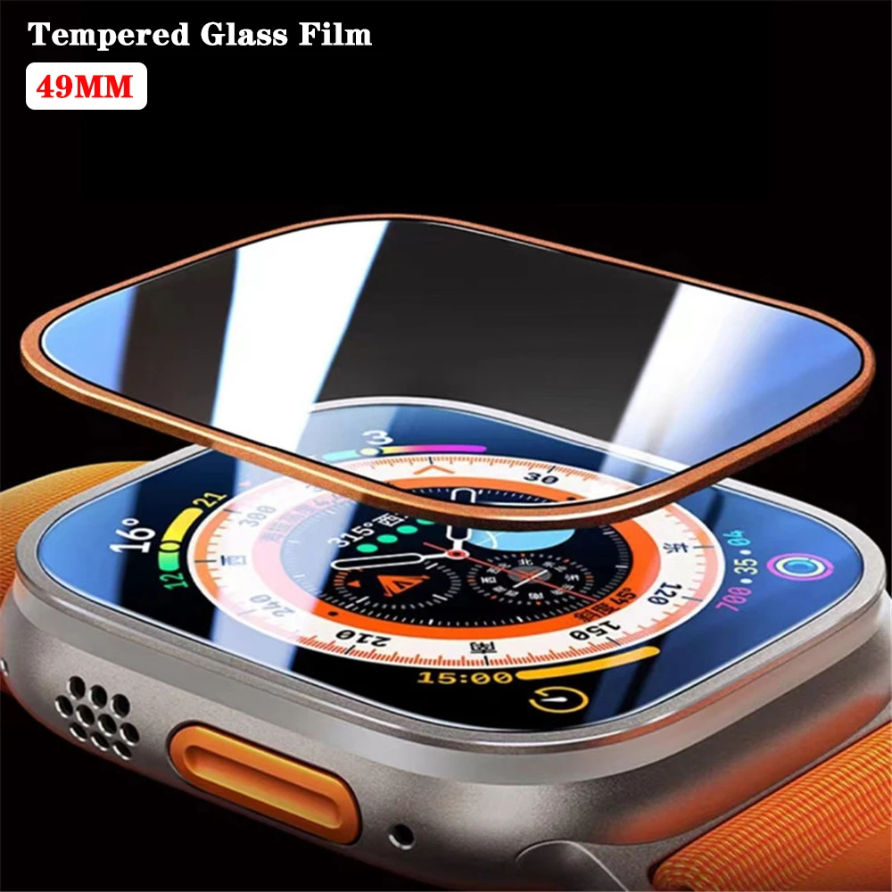 

Tempered Glass Film for Apple Watch Ultra 49mm HD Screen Protector Anti-Scratch proof Series 49 mm smart iwatch band Accessories