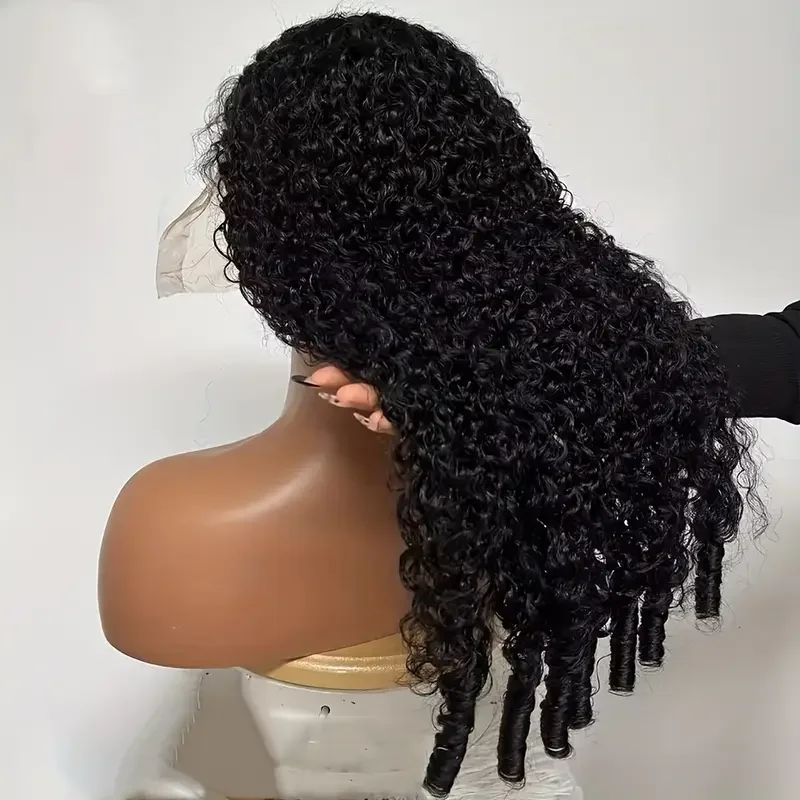 7x6 Burmese Curly Human Hair human Hair Wigs13x4 13X6 Hd Transparent Lace Front Wig Vietnamese Raw Human Hair 180% 200% Density 3