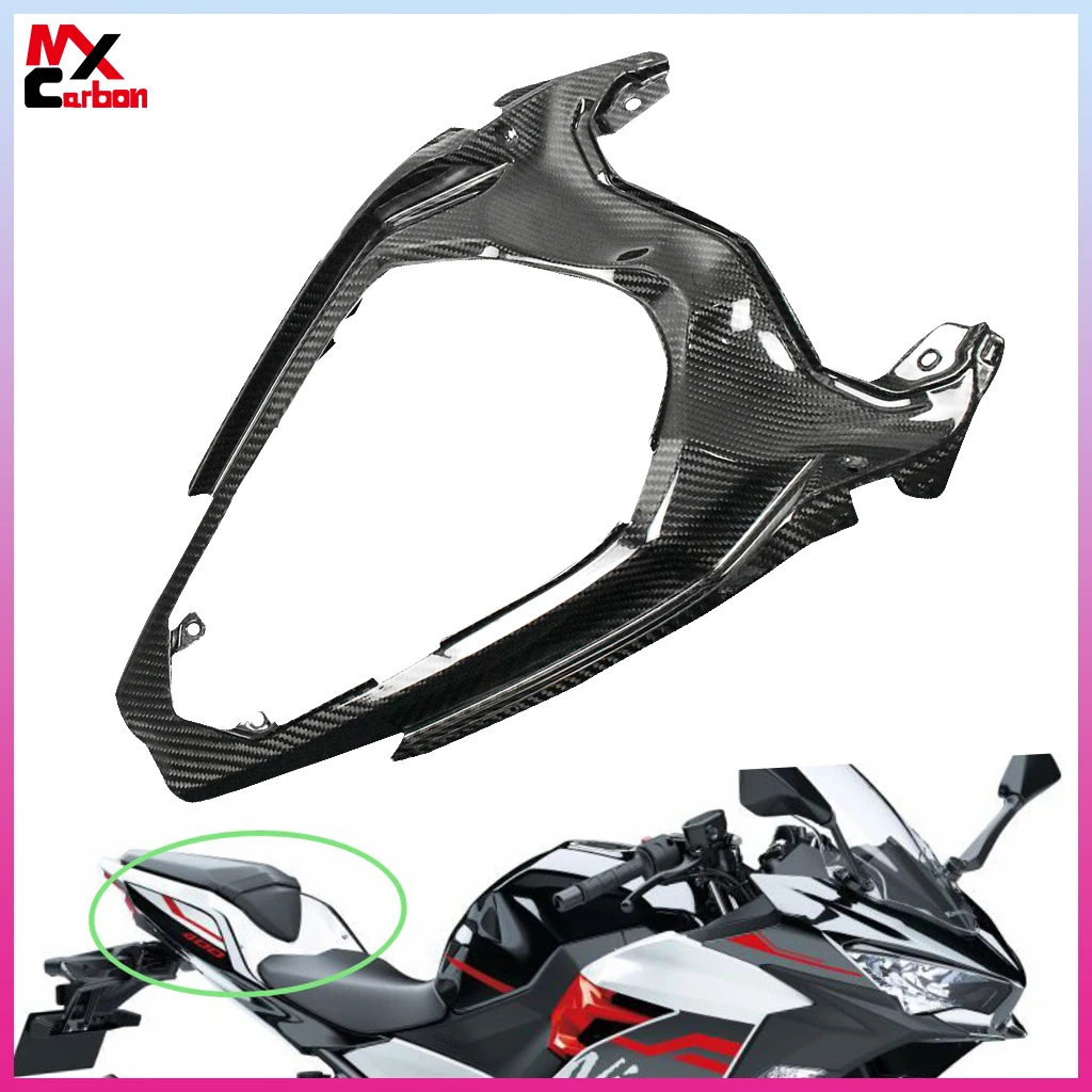 

Задняя крышка мотоцикла средняя пластина для Kawasaki Ninja 400 2018 2019 2020 2021 2022 2023 полностью из углеродного волокна обтекатель