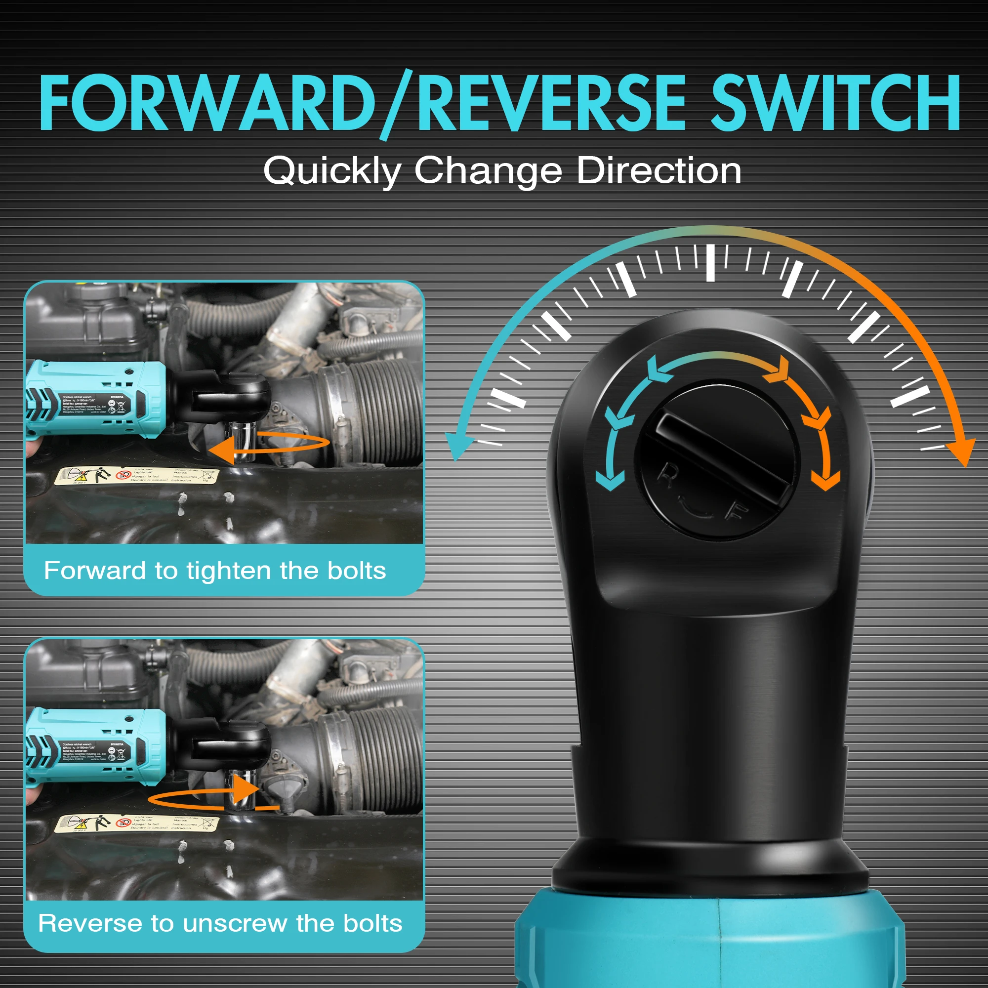 Cordless Electric Ratchet Wrench Set 12V Power Tool