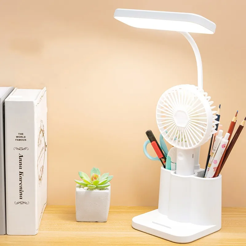 USB Learning Dormitory Bedroom Bedside Reading Night Light LED Desk Lamp Eye Protection Desk College Student Nightlights 2
