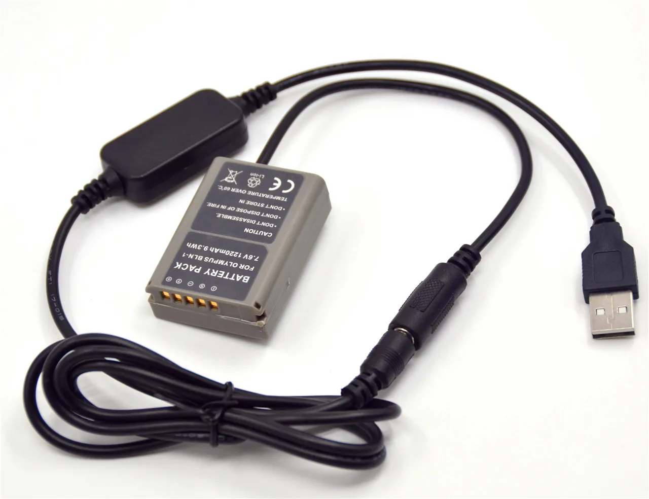 PS-BLN1 BLN-1 BLN1 더미 배터리 DC 커플러 + 5V USB 파워 뱅..