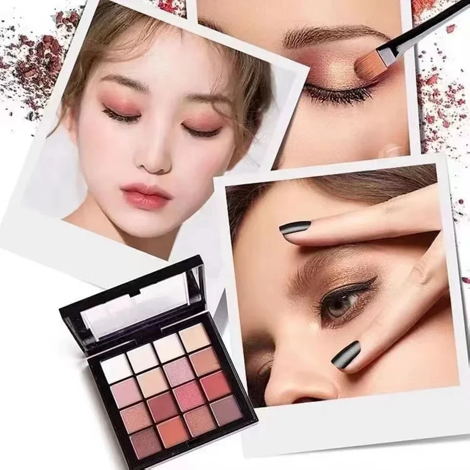 NY/X16-ColorEyeshadow PalettePumpkin Earth Color High Light Repair Matte Waterproof SweatproofHigh-EndEyeshadow Palette Cosmetic