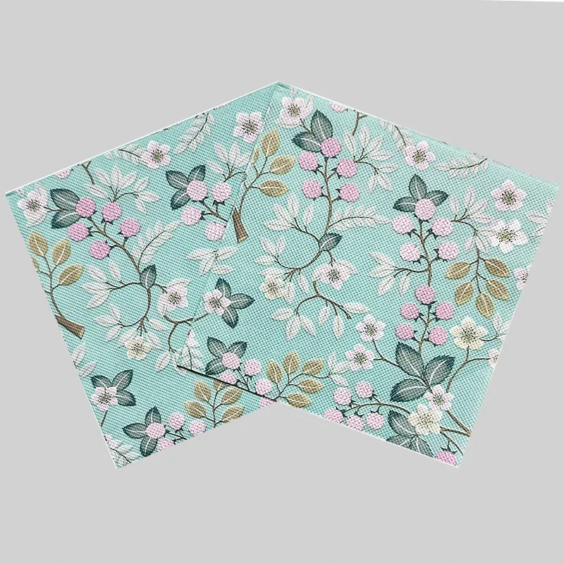 Paper Napkins Disposable Paper Placemats 20pcs/Pac 33*33cm New Colourful Printed Napkins Floral Holiday Party Decoration