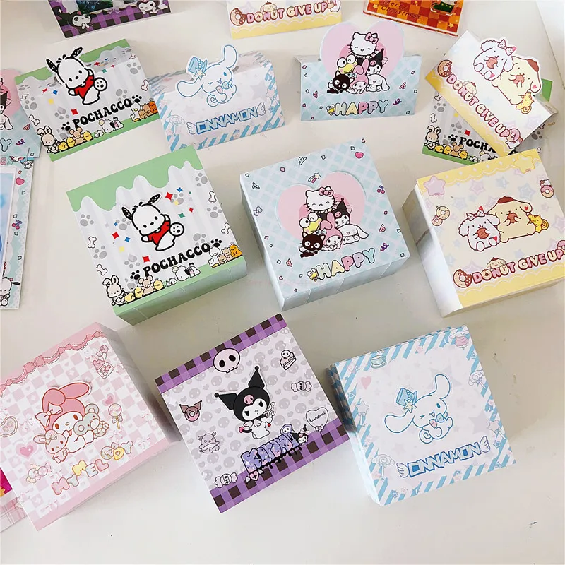 

Sanrio Hello Kitty Cute Cartoon Pattern Card Packaging Material Gift Bookmark Decoration Paper Card School Stationery Set Gift