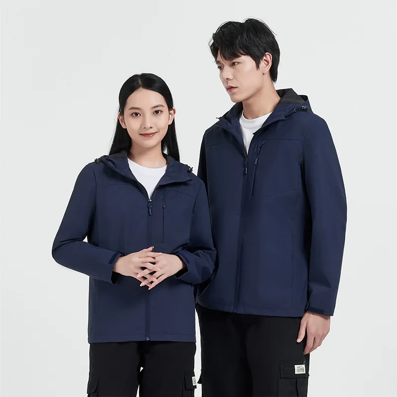 solid color waterproof and wear-resistant outdoor sports jacket