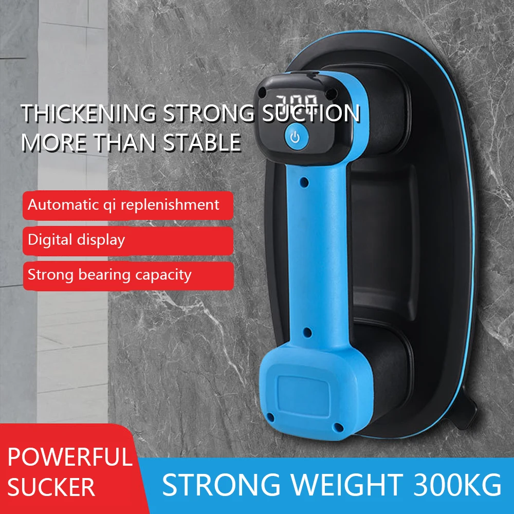 New 300kg Load Capacity Electric Vacuum Suction Cup USB Rechargeable Ceramic Tiles Sucker Air Pump Lifting Tool For Construction