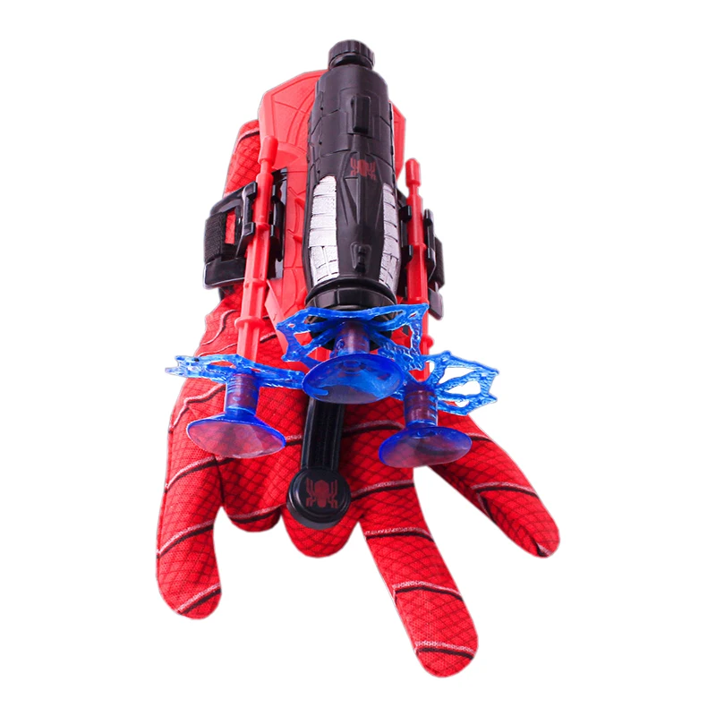 Disney Spiderman Figure Capitan America Iron Man Hulk Figure Bambini Cosplay Guanto Launcher Set Hero Polso Giocattoli Regalo Ragazzo