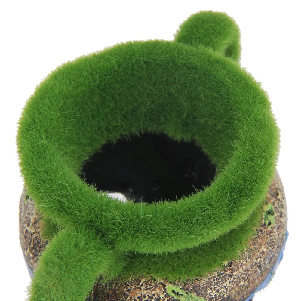 Resin Moss Vase Aquarium Decoration for Fish Shrimp Tank