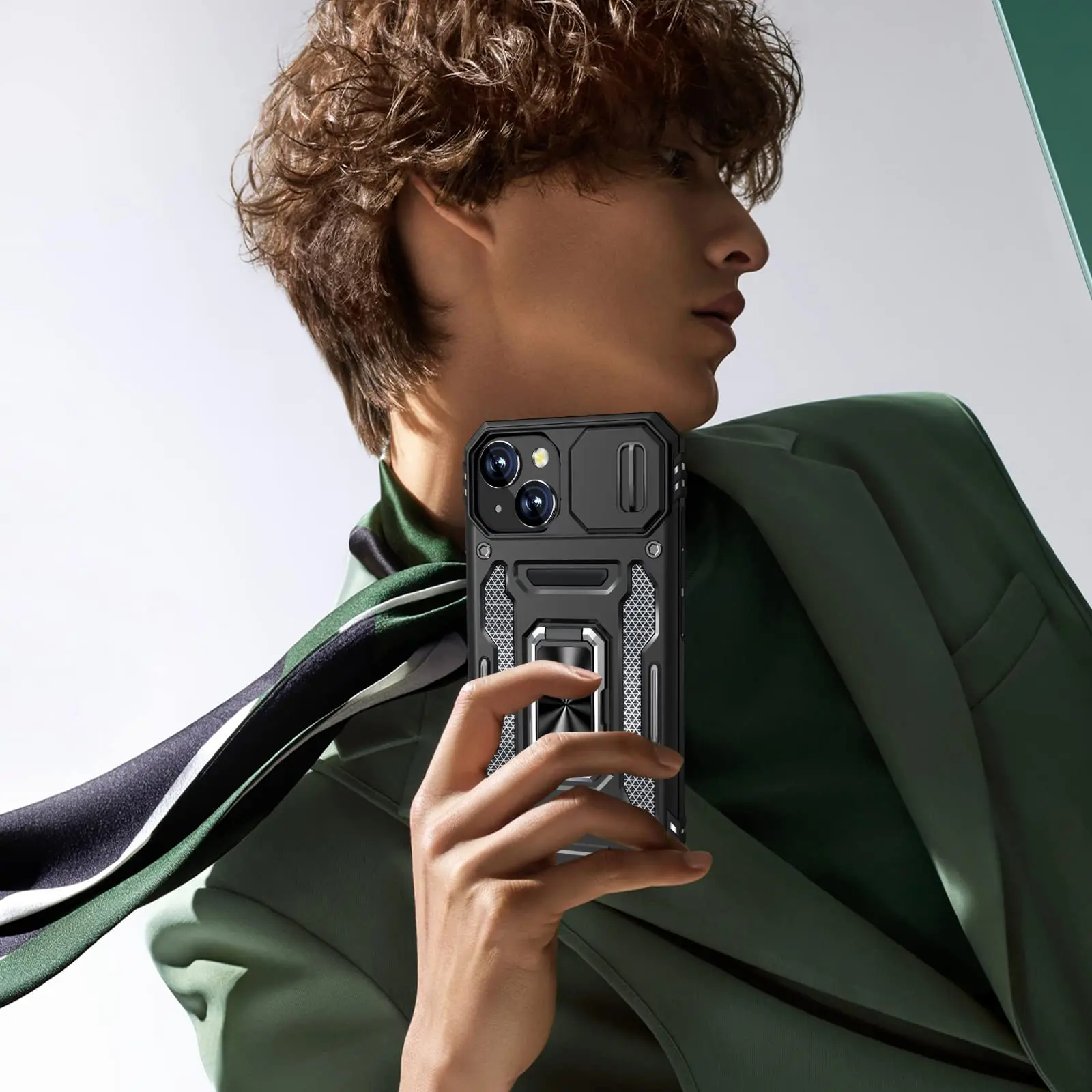 Protezione anticaduta di grado militare per iPhone 15 14 13 12 11 Plus Mini Pro Max X XS XR 7 8 Cover_voghion.com