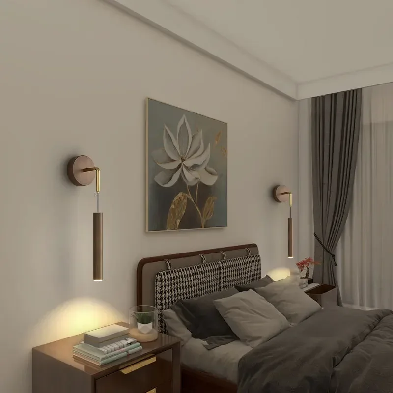 Modern LED Wall Lamps Simple Bedroom Bedside Creative Wall Sconces Reading Aluminum Alloy Indoor Decoration Lighting Fixture led wall lamp wall sconces light wall lamp