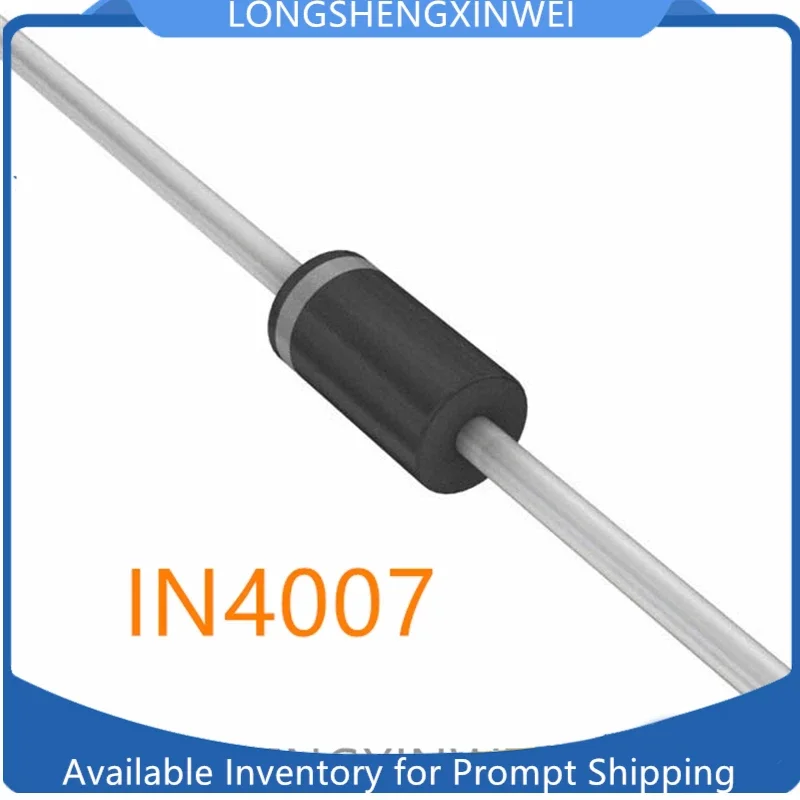 100PCS New Direct Interpolated Rectifier Diode 1N4007 DO41 IN4007 1A1000V 1