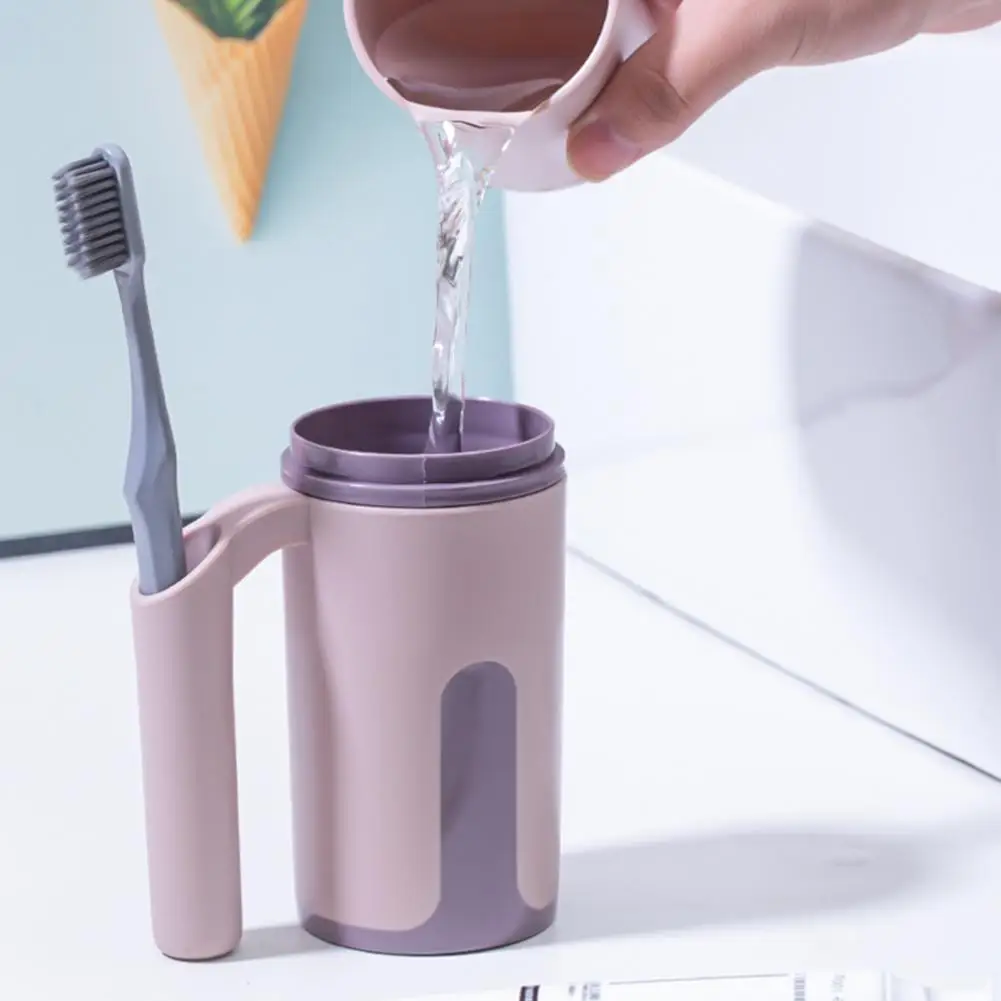 Durable Toothpaste Organizer Detachable Toothpaste Holder Portable Bathroom Toothbrush Holder Case Mouthwash Cup Bathroom Supply