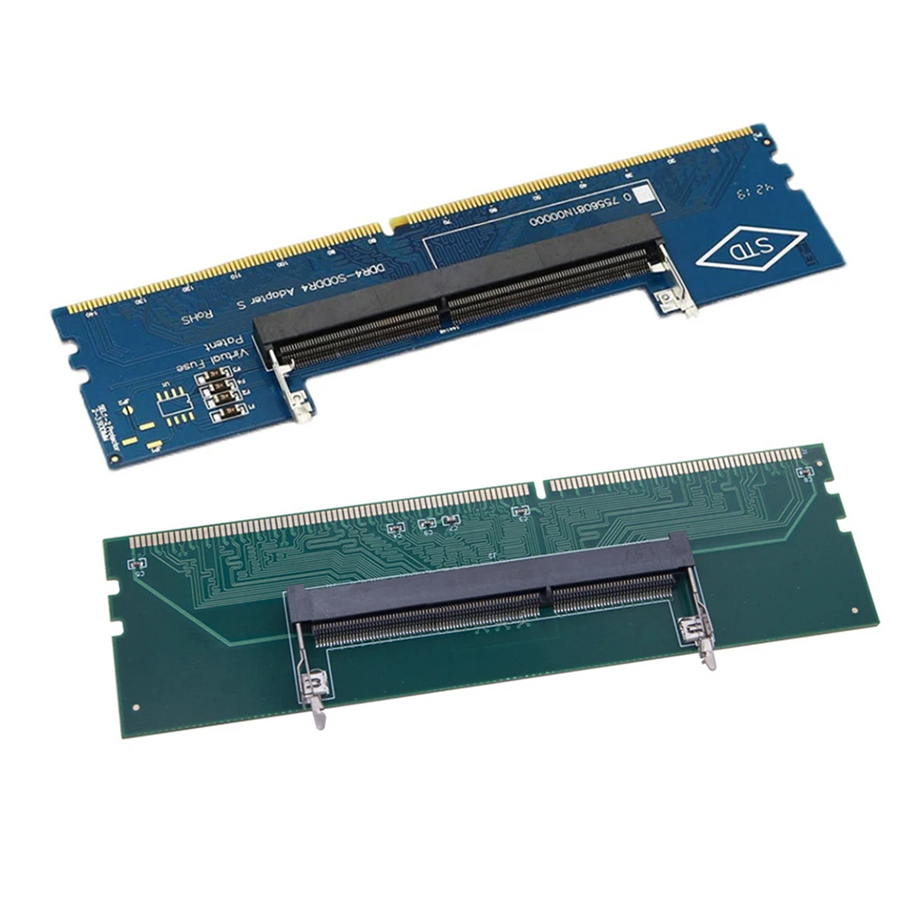 Laptop to Desktop Memory Adapter Card - RAM Connector Converter DIMM to SO-DIMM