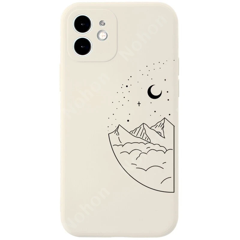 case iphone 13 pro max NOHON Premium Silicone Cartoon Couple Phone case Soft Cover Casing for iPhone 13 12 11 Pro Max SE 2020 X XR XS 8 7 ip 6S 6 Plus iphone 13 pro max cover