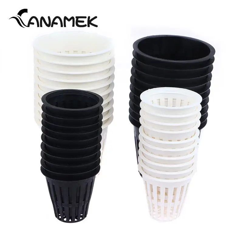 Nursery pots plant propagation pots hydroponic plant pots 10Pcs 2 inch 3 inch planting mesh pot for orchids hydroponics