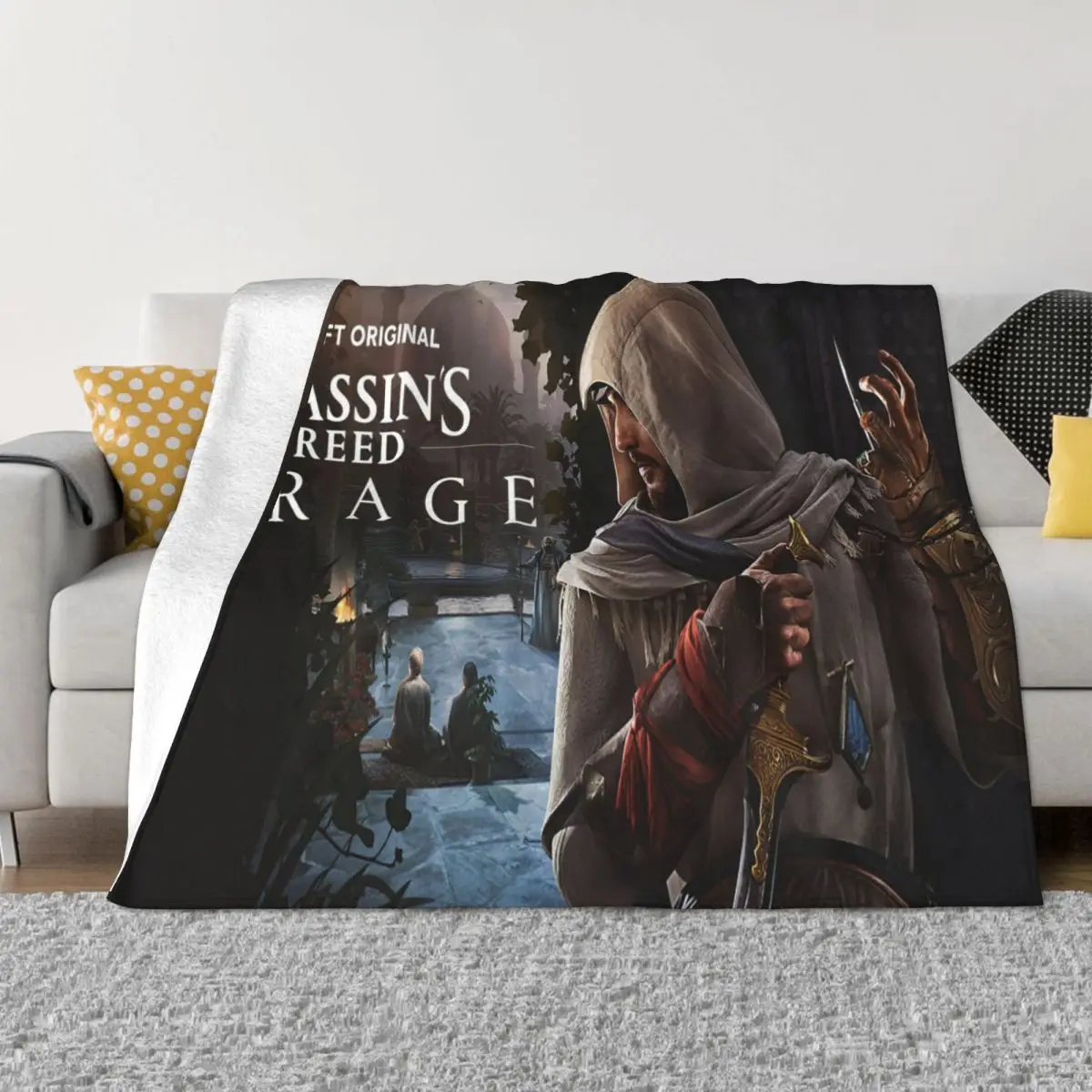 Assassins Creed Mirage Coperte Fleece Summer Game Lover Multi-Funzione Warm Throw Coperta Per Divano Travel Peluche Trapunta Sottile