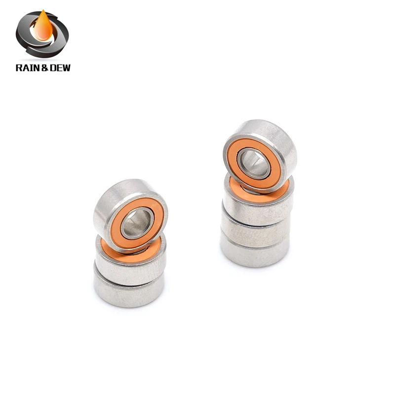 Stainless Steel Hybrid Ceramic Ball Bearing SMR104RS CB 4x10x4 mm ABEC-7 1PCS Brings MR104 SMR104 RS 2RS