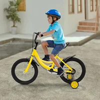Vélo pour enfants de 16 pouces, vélo pour enfants pour garçons et filles, avec stabilisateurs et panier, adapté aux enfants de 5 à 8 ans 3