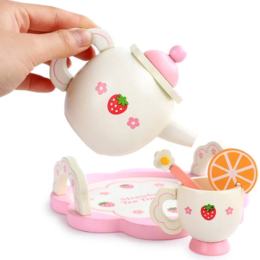 Girl's tea set, afternoon tea, family game toys 3