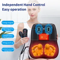 Electric Cervical Ttraction Orthopedic Pillow Shiatsu Head Back Body Back Waist Massager Car With Heating Vibrating Massage