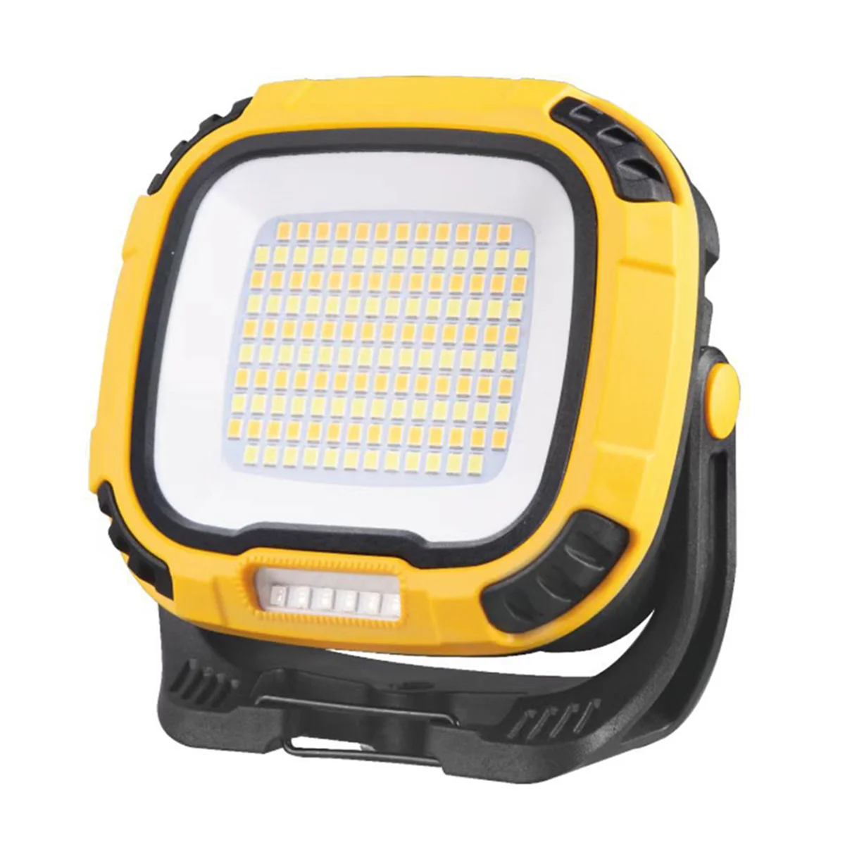BAAU Portable LED Spotlight Lantern Strong Light Flashlight Outdoor Camping Fishing Emergency Rechargeable WorkLamp Yellow