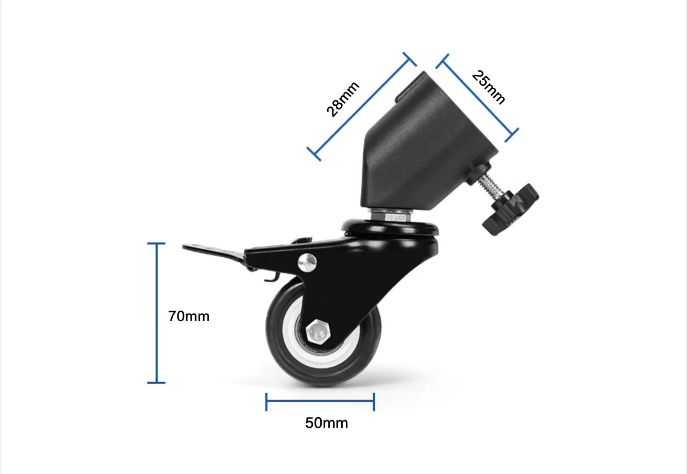 3Pcs C-Stand Swivel Caster Wheel Set 25MM Diameter For Photography Century Foldable Light Stand Tripod Magic Leg light stand tripod