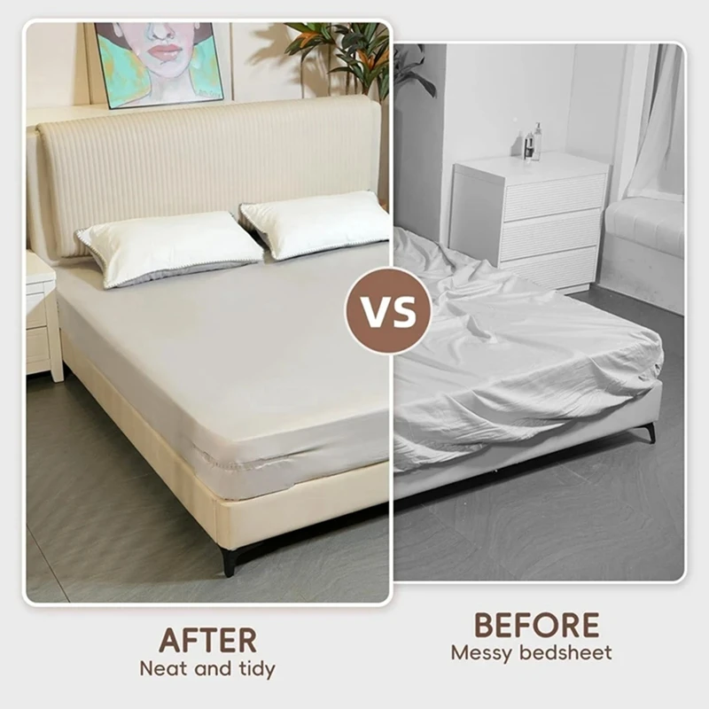 ABNL Open Corner Bed Sheet Holder With Lock Strips,Duty Bedsheet Clips With Enhanced Straps Mattress, Keep Sheet Firm