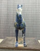 Collect China Ceramics Tri-Color Glazed Pottery Tang Dynasty War-horse Statue 4