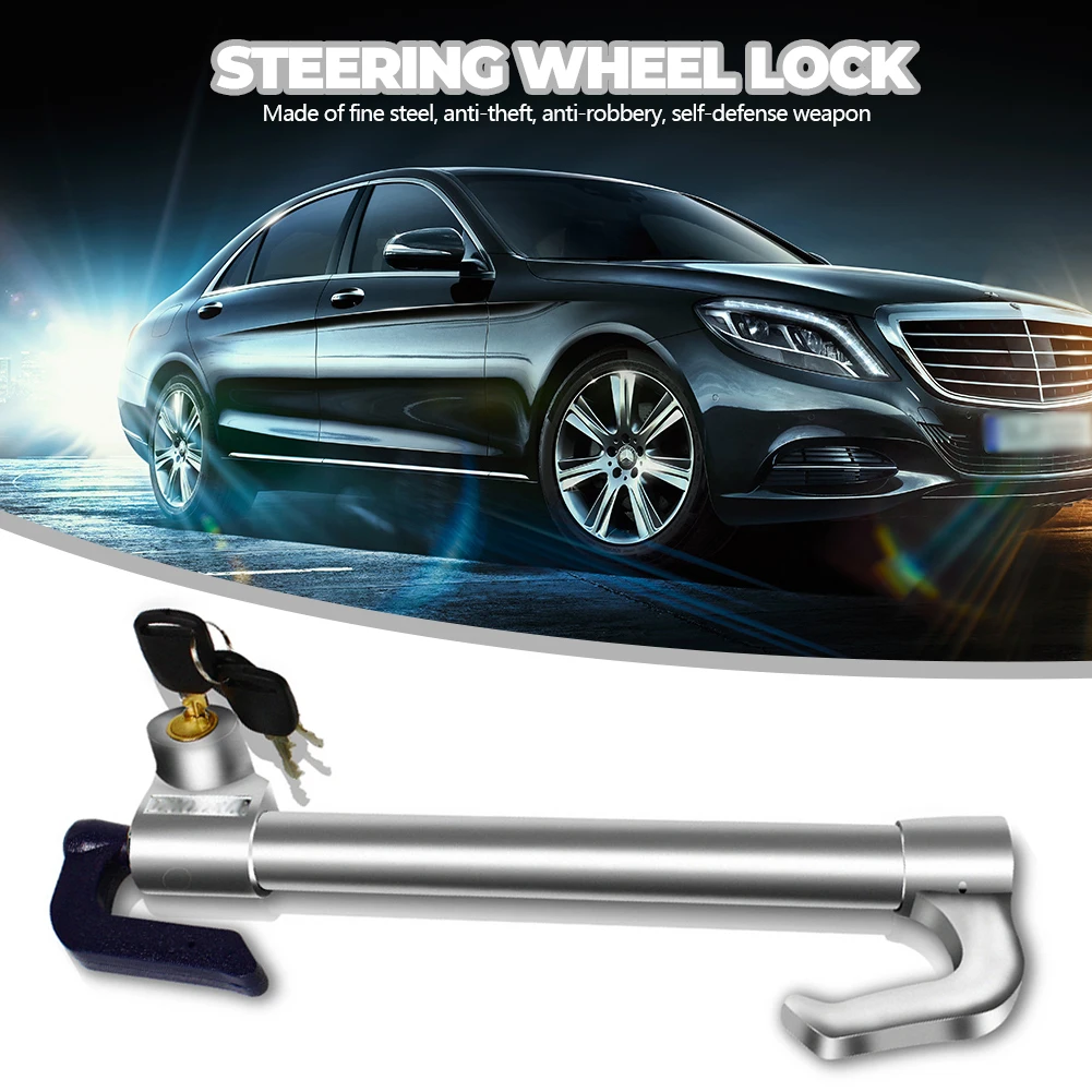 Security Automobile Car Brake Clutch Pedal Lock Anti Theft Steering Wheel Lock 