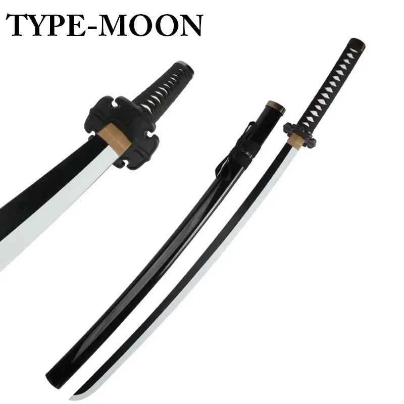 Online Game Fate Katana 104cm Okita Souji Cosplay Toy Sword Black White Blade 1:1 Original Pattern 4