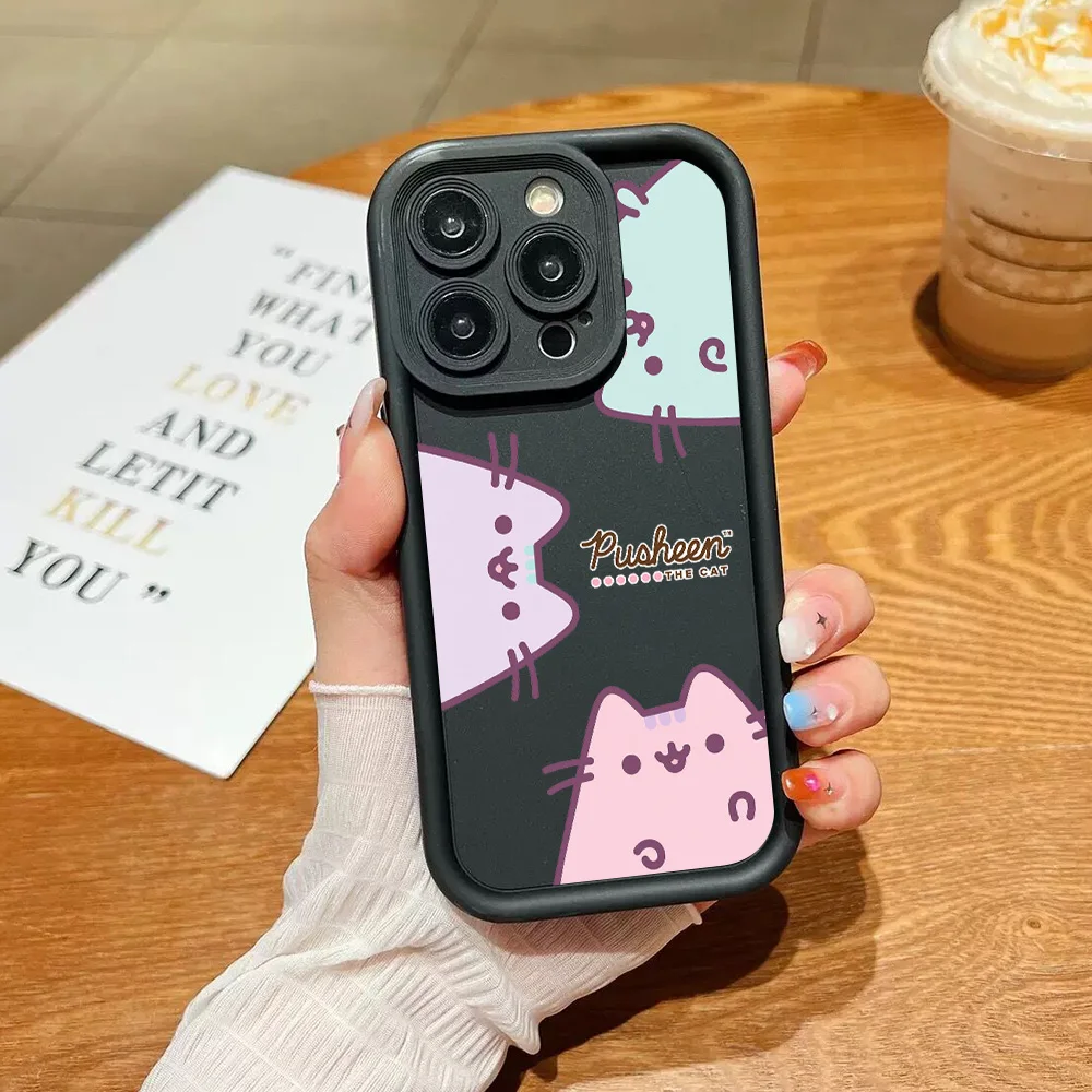 Charming Pusheen Cat-Themed Phone Case