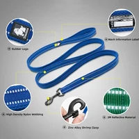 חגורת חיות מחמד Truelove + מערכת רצועת חיות מחמד חבל 110cm / 200cm הכל באחד חגורת כלבים משקפת ללא משיכה עם אבזמים מתכווננים למשלוח ישיר 4