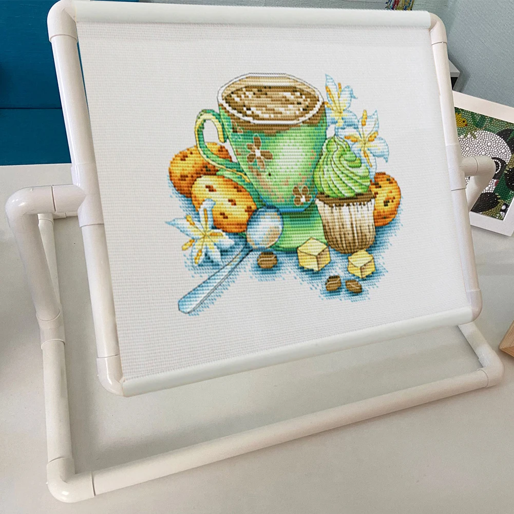 PVC Cross Stitch Holder Handheld Craft Cross Stitch Clip Auxiliary Accessory for Cross Stitching Quilting for Sewing