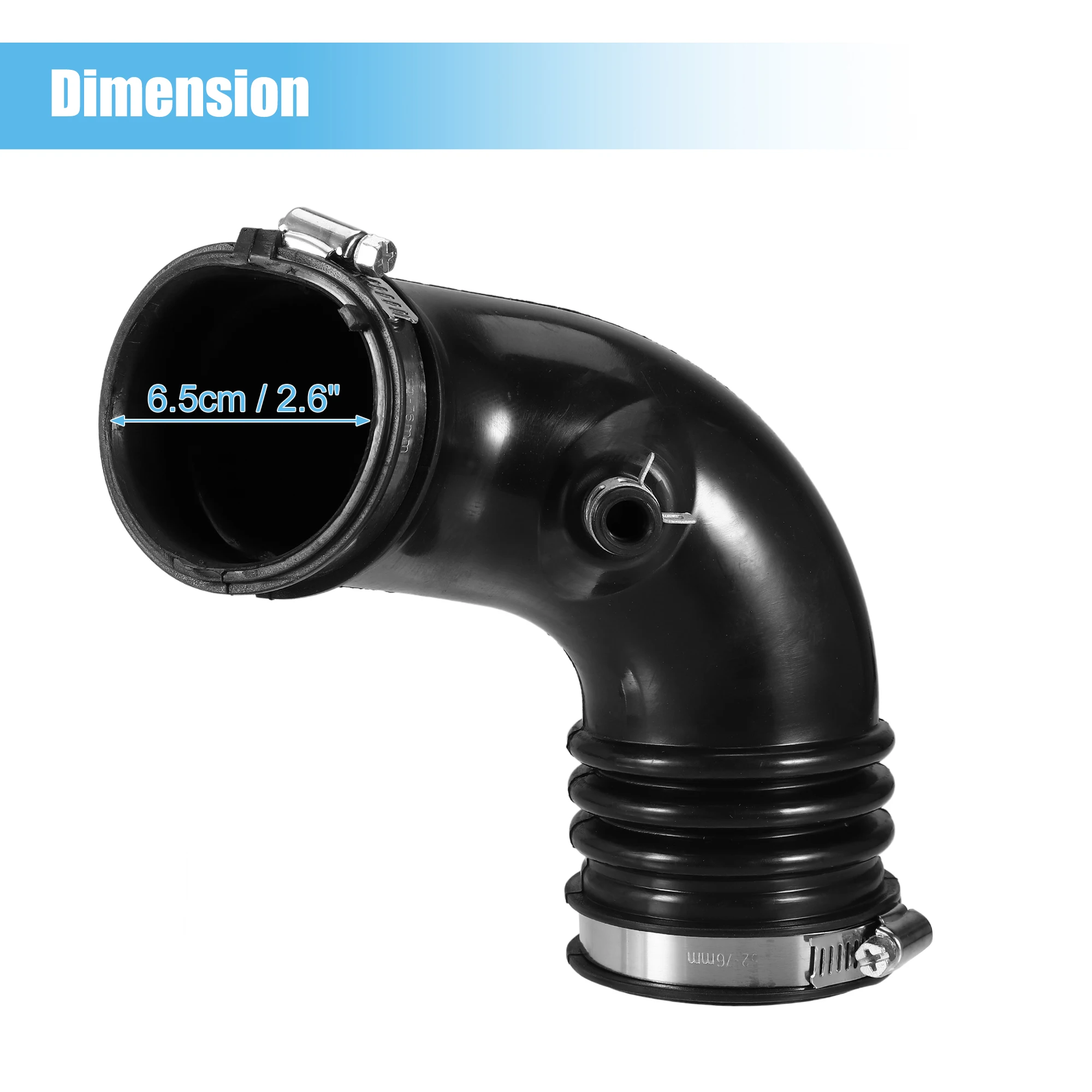 Car Air Intake Hose Tube Air Flow Duct Tube for Honda Civic Hybrid L4 1.3L 2006 2007 2008 2009 2010 2011 UXCELL 17228-RMX-000 air intake pipe,air filter intake pipe,silicone intake hose