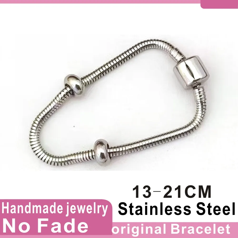 Tri-metal Snakeskin Beaded Bracelet