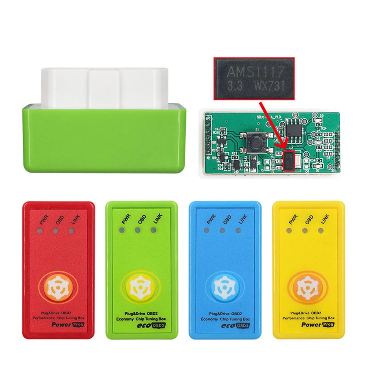 Drive Nitro Obd2 Eco Chip Tuning Box Car Fuel Saver Risparmio Di Carburante Power Boost