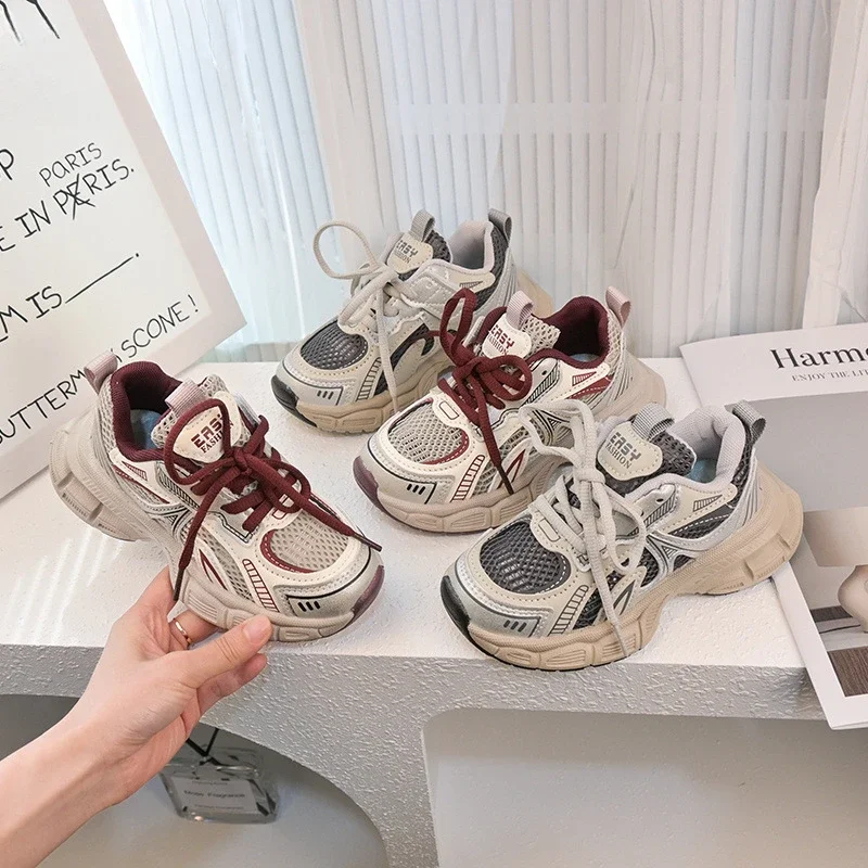 Breathable Unisex Kids Basketball Sneakers for School and Running