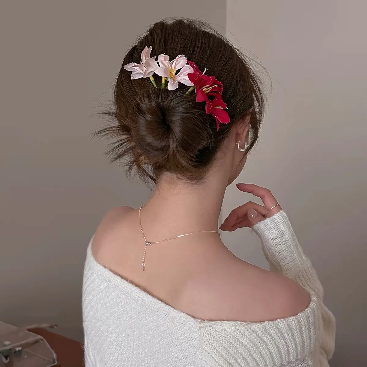 Sommerliche Strand-Haarspangen mit Blumen, neue süße Blumen-Haarclips, Haar-Accessoires für Frauen und Mädchen, Party-Haar-Accessoires – Detail 14