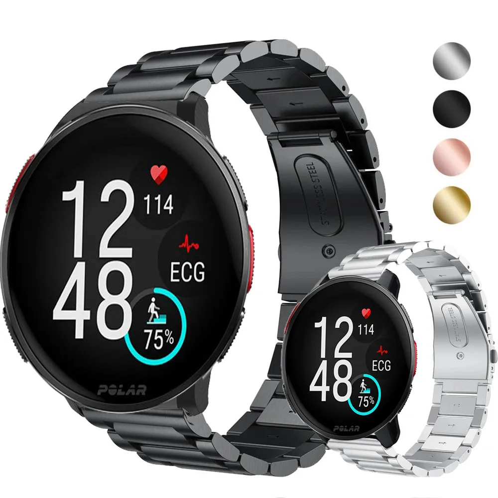 Cinturino Per Cinturino Dell'Orologio Da 22Mm Per Cinturino In Acciaio Inossidabile Polar Vantage V3 Smartwatch Per Polar Vantage V3 Metal Correa Wris