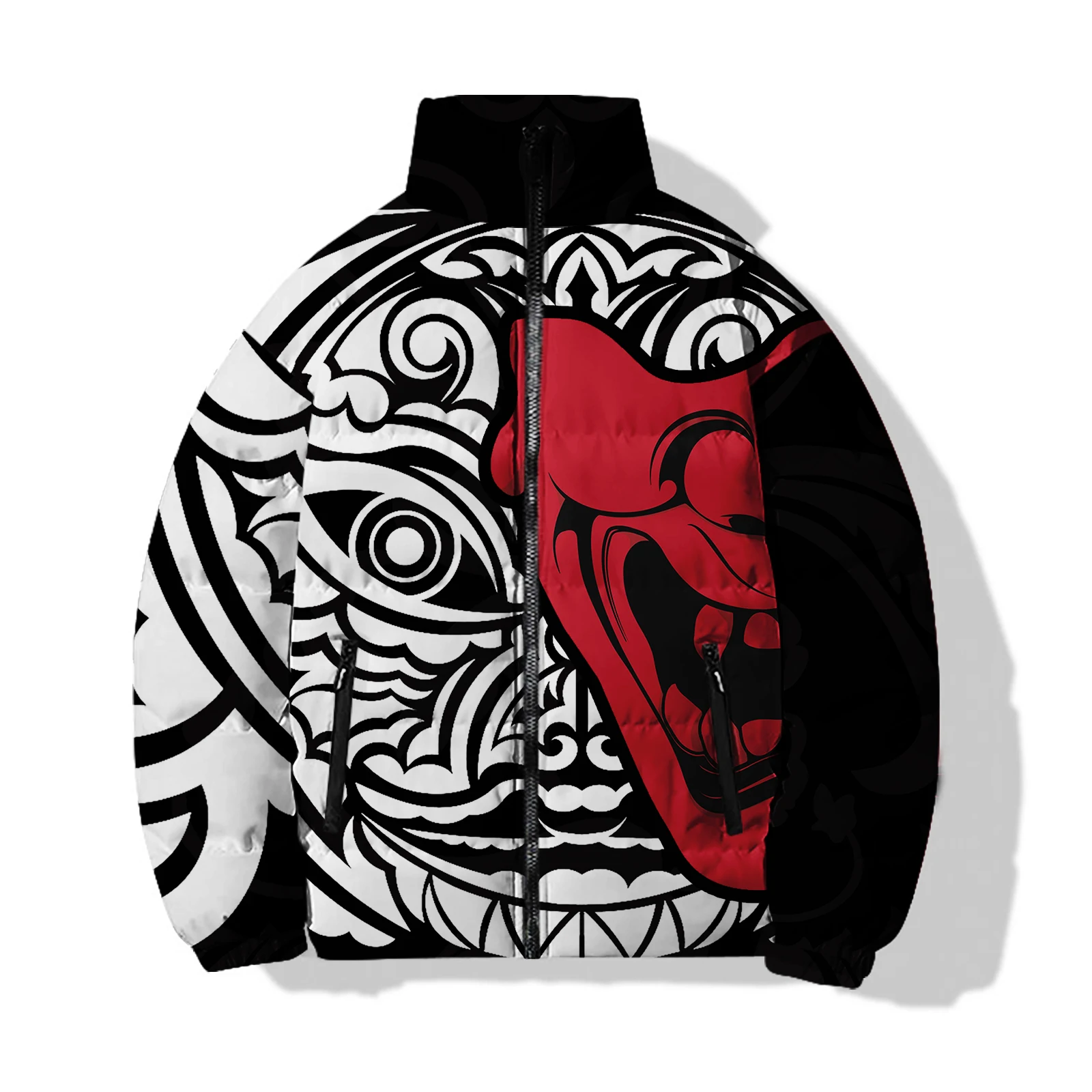 thumbnail image 1 of Chaquetas de invierno para hombre con relleno de muecas y diseño moderno y duradero para hombre Demon, abrigos de plumón cálidos, 1 of 4