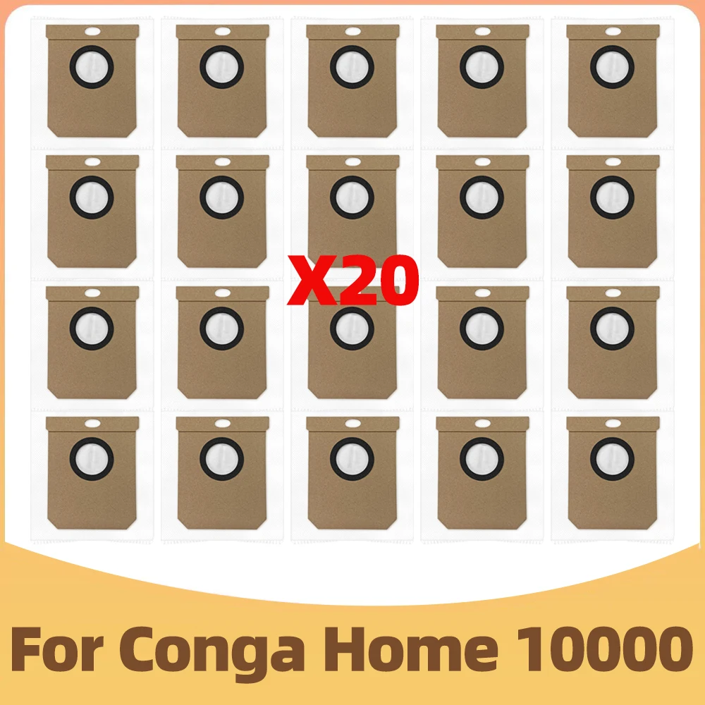 9 Sacchetti Polvere Per Aspirapolvere Eufy L50 SES / L60 SES - Compatibili Con Conga Home 10000/8090 Ultra/9090 AI E Haier H9 Plus