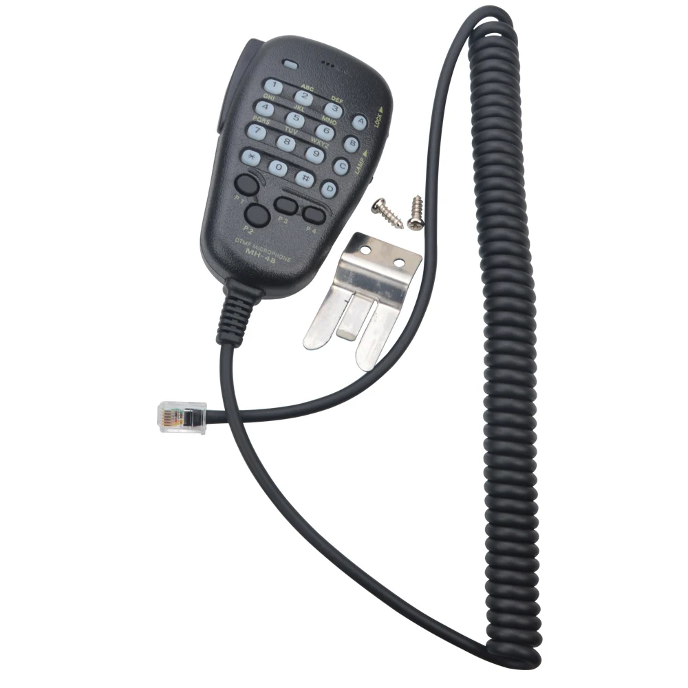 Walkie Talkie Dtmf Microfono Mh-48A6J Mh-48A6Ja Per Yaesu Ftm-350 Ft-8900 Ft-8800 Ft-7900 Ft-2900 Ft-1907 Ft-1900 Ft-Ftm-7250E